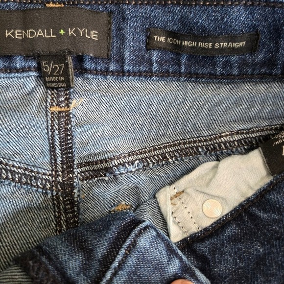 Kendall + Kylie Womens High Rise‎ Straight Leg Jeans Medium Wash Size 27 - Picture 4 of 7